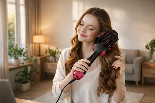 Cepillo secador 3 en 1: Transforma tu pelo en minutos